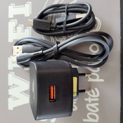 Carregador USB Turbo G19 SUPERA + 2 Cabos Tipo-C e V8