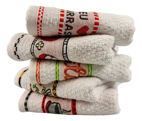 Toalhas Pano De Prato Jacquard 50x70 Gourmet 100% Algodão