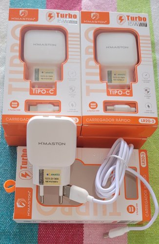 Carregador USB Duplo Tipo C